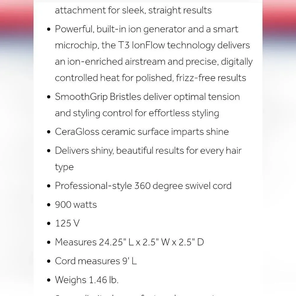 T3 AireBrush‎ Duo Interchangeable Hot Air Blow Dry Brush